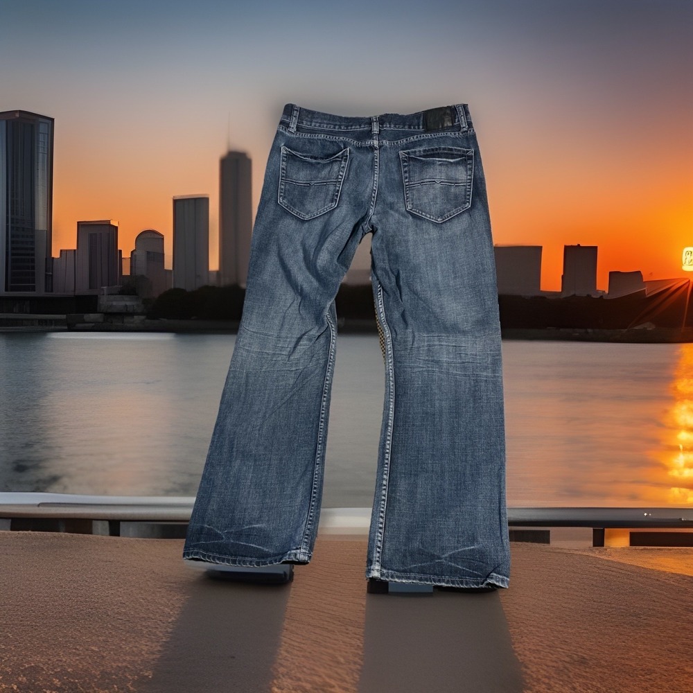 Safari Denim‎ Pants Jeans Mens 36x32 Blue Denim Boot Cut Y2K